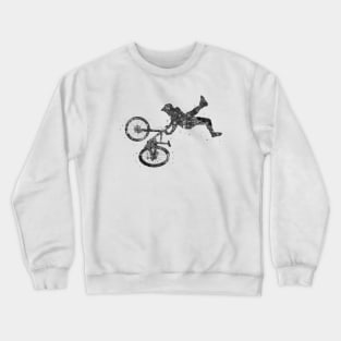 Mountain biker black and white Crewneck Sweatshirt